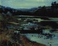 paysage avec Bateau 1875 Ilya Repin